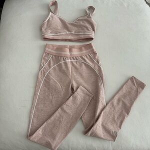 ALO Yoga Blush Pink Activewear Set